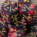 MTG Positive Counter Dice (pack of 10) - Red and Black