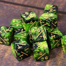 MTG Negative Counter Dice (pack of 10) - Pearl Green and Black