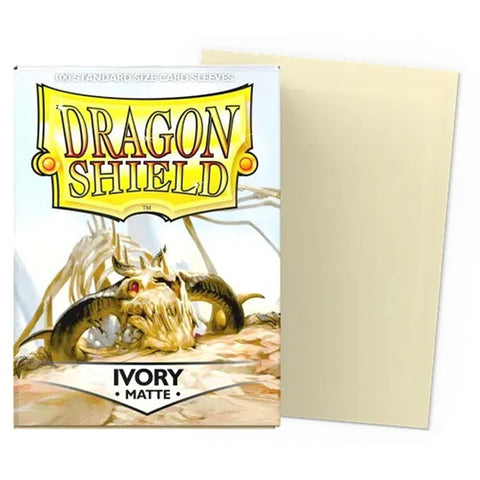 Dragon Shield Standard Matte Sleeves 100 Pack - Ivory