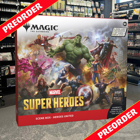 Magic: The Gathering Marvel Super Heroes Scene Box (Heroes United) *Preorder*