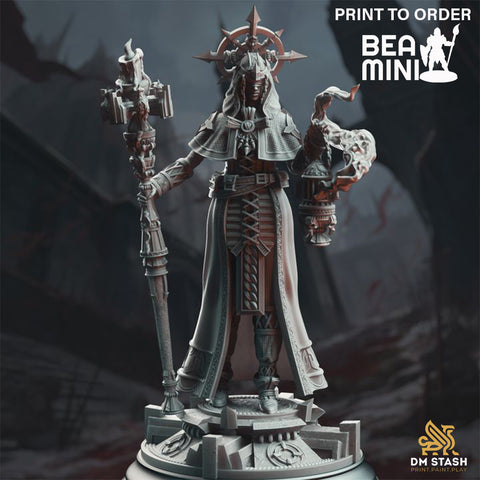 Maiden Cleric - Amelie Saffron | BeaMini Print to Order Miniatures