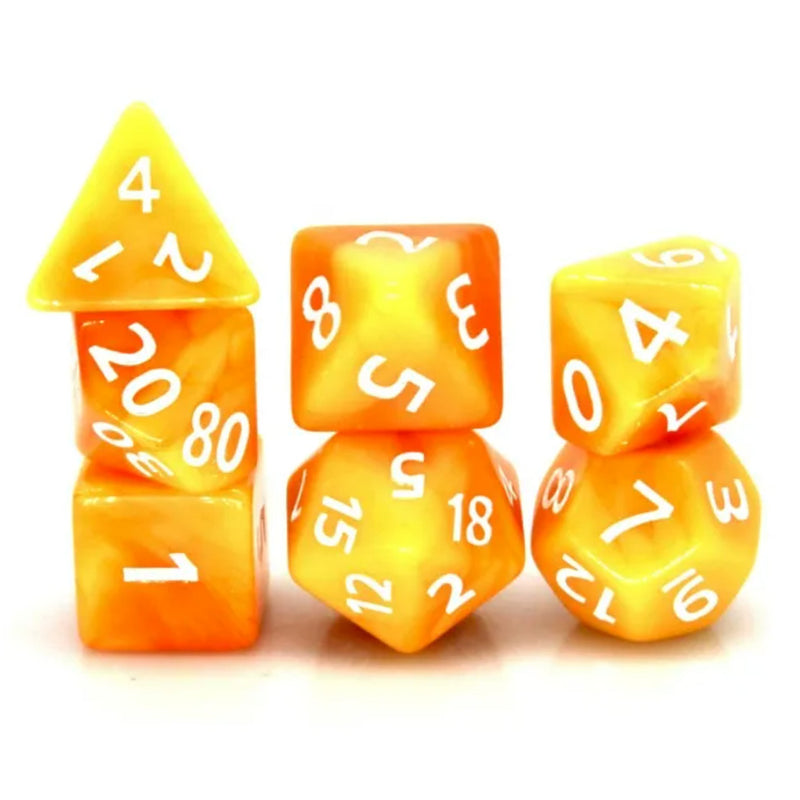 Maple Valley - 7 Piece Polyhedral Dice Set + Dice Bag