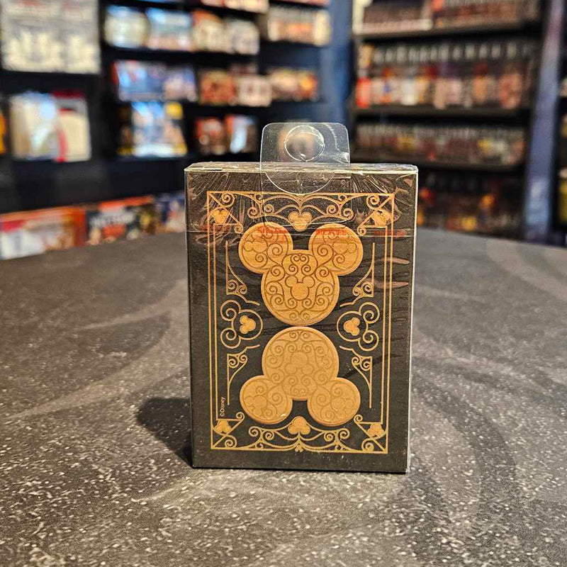 Mickey Mouse inspired Black and Gold Playing Cards by Bicycle