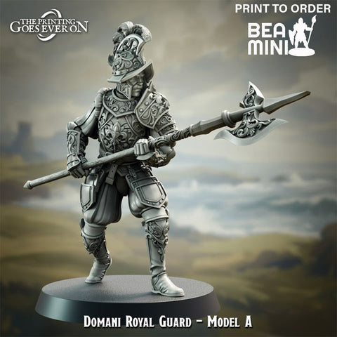 Domani Royal Guard - A | BeaMini Print to Order Miniatures