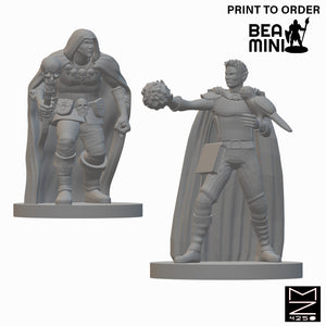 Elf Warlocks (wave 2) | BeaMini Unpainted RPG Miniatures