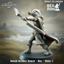 Domani Republic Archer (Bow) - C | BeaMini Print to Order Miniatures