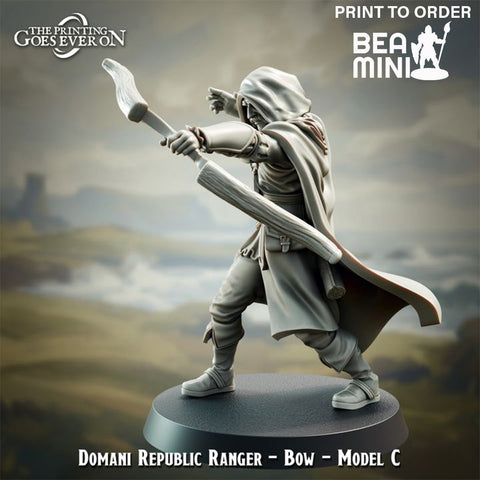 Domani Republic Archer (Bow) - C | BeaMini Print to Order Miniatures