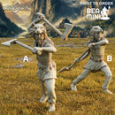 Viking Wolf Berserkers | BeaMini Print to Order Miniatures