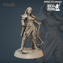 Female Fighter 1 | BeaMini Print to Order Miniatures