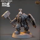 Matti ”Stone Bone” Karhu - Dwarven Fighter | BeaMini Print to Order Miniatures