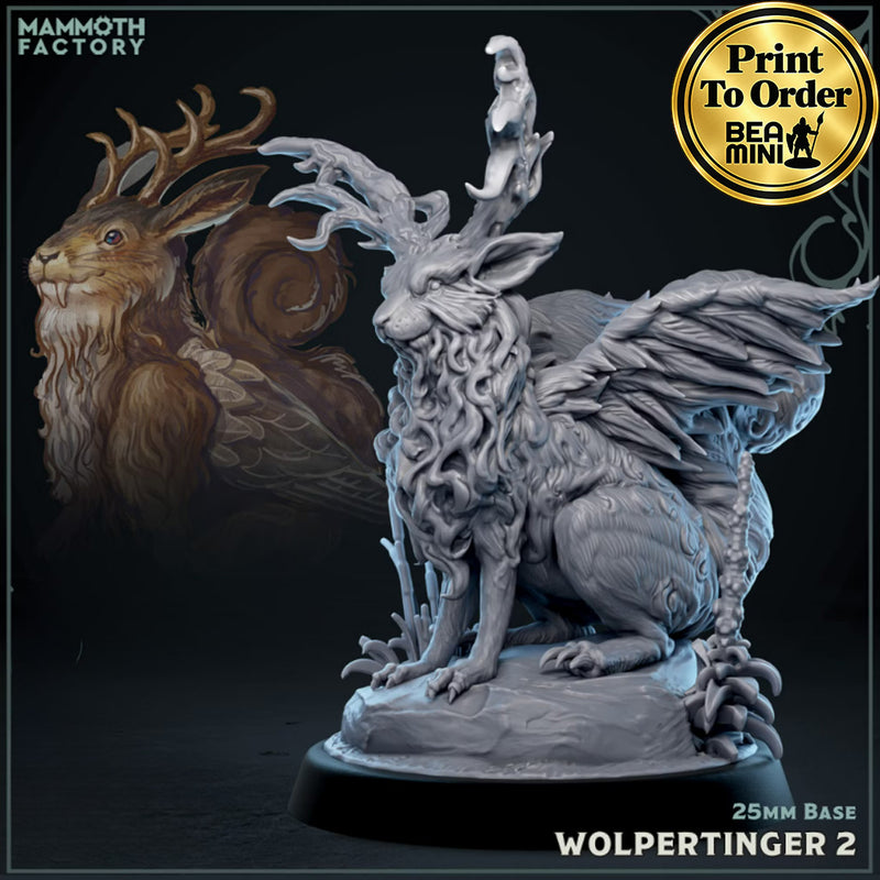 Wolpertinger 2 | BeaMini Print to Order Miniatures