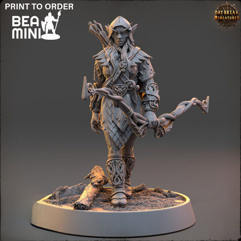 Lindulae - Elven Ranger | BeaMini Print to Order Miniatures