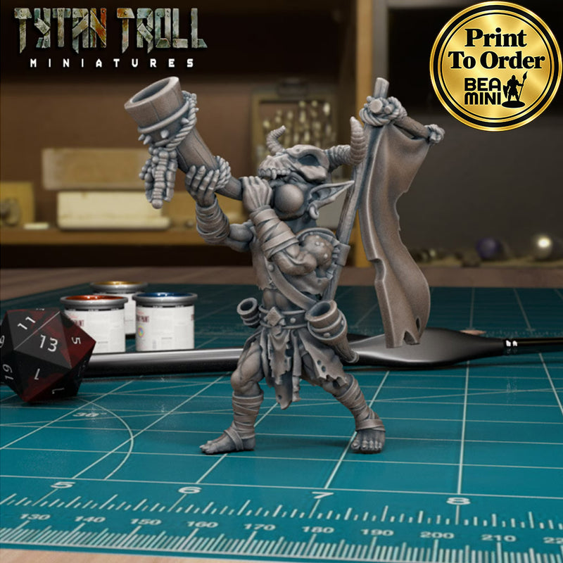 Goblin Bard 04 | BeaMini Print to Order Miniatures