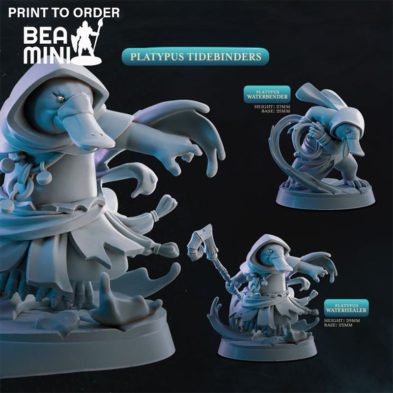 Platypus Tidebinders | BeaMini Print to Order Miniatures