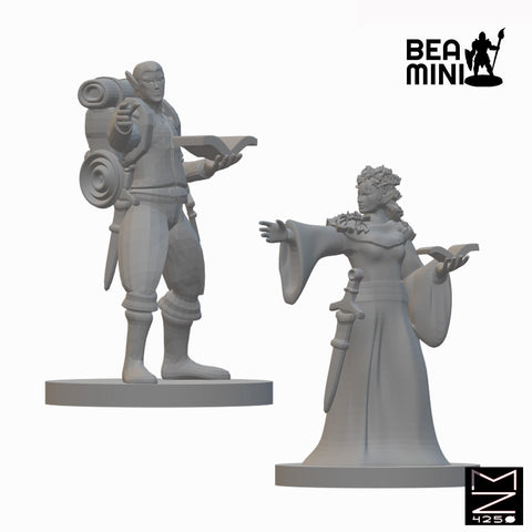 Elf Wizard (wave 3) | BeaMini Unpainted RPG Miniatures