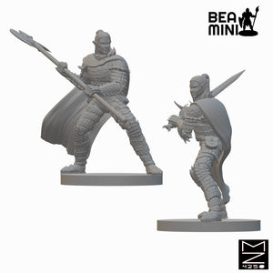 Elf Oath Breaker Paladin | BeaMini Unpainted RPG Miniatures