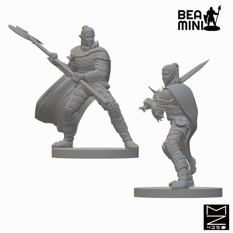 Elf Oath Breaker Paladin | BeaMini Unpainted RPG Miniatures
