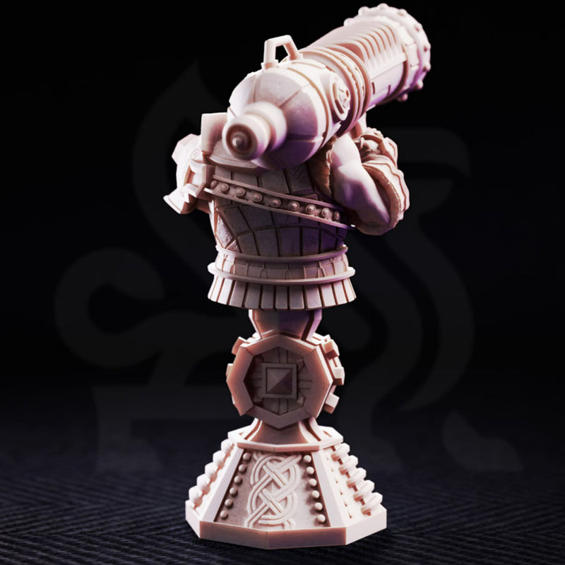 Dwarven Cannoneer Bust | BeaMini Print to Order Miniatures
