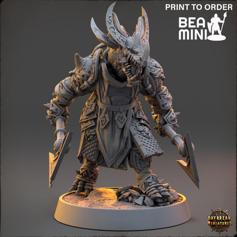 Kunzite - Dragonborn Barbarian | BeaMini Print to Order Miniatures