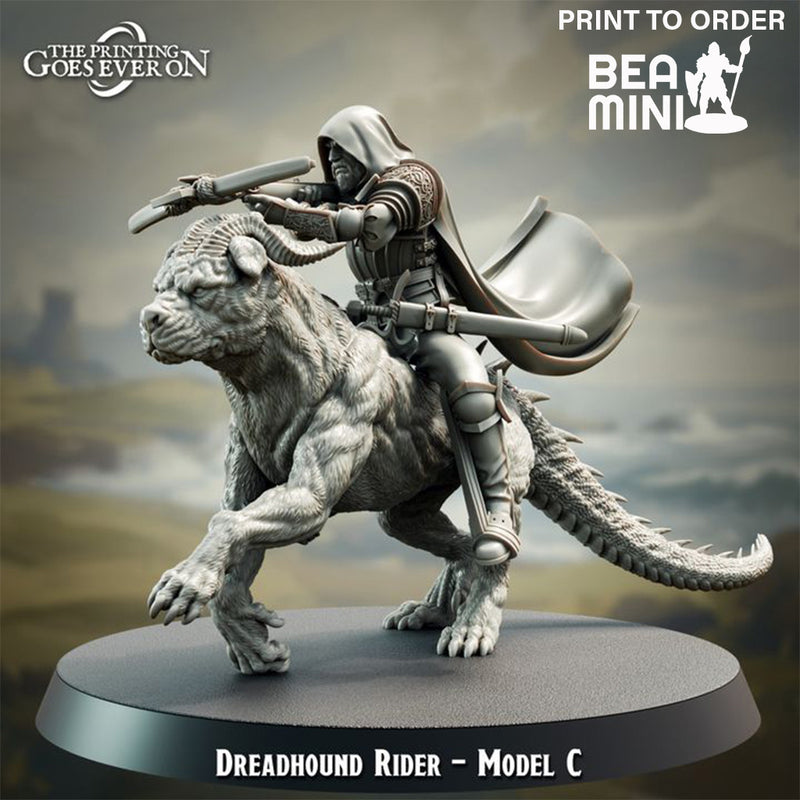 Dreadhound Rider - C | BeaMini Print to Order Miniatures