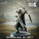 Domani Republic Archer (Bow) - B | BeaMini Print to Order Miniatures
