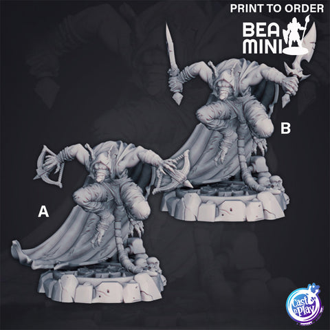 Wererat Assassin | BeaMini Print to Order Miniatures