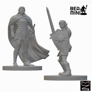 Elf Paladin (wave 2) | BeaMini Unpainted RPG Miniatures