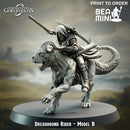 Dreadhound Rider - B | BeaMini Print to Order Miniatures