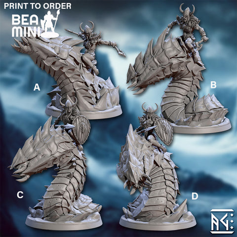 Frostworm Raiders| BeaMini Print to Order Miniatures