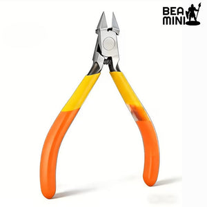Bea Mini Tools: 5-Inch Precision Micro Flush Plastic Cutter (Orange/Yellow)