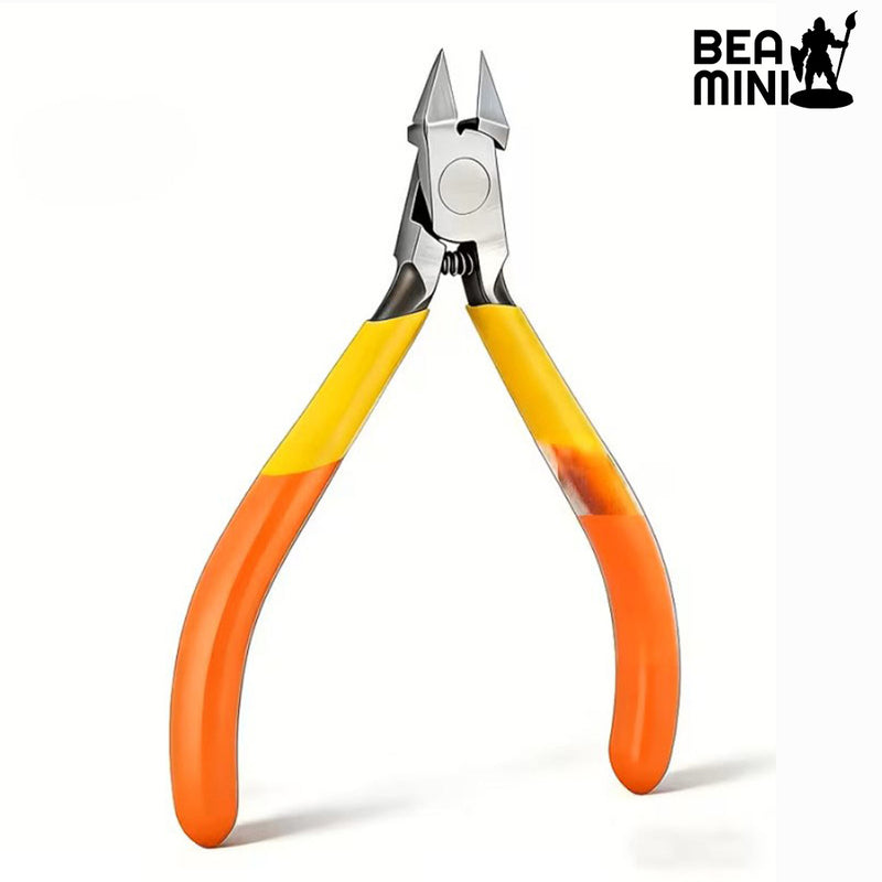 Bea Mini Tools: 5-Inch Precision Micro Flush Plastic Cutter (Orange/Yellow)