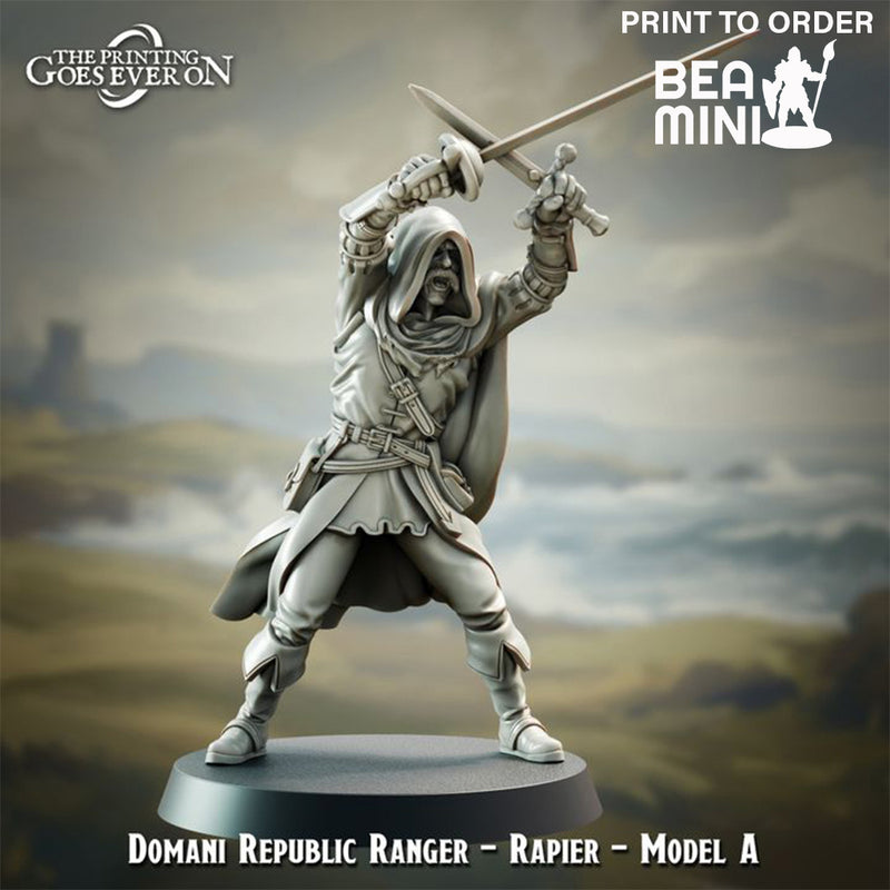 Domani Republic Ranger - A | BeaMini Print to Order Miniatures