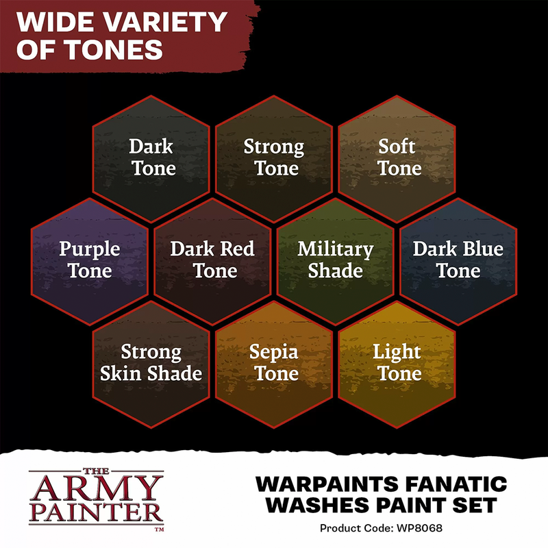 Army Painter: Fanatic - Washes Paint Set