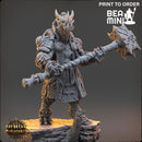 Goshenite - Dragonborn Cleric | BeaMini Print to Order Miniatures