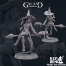 Witch on Broom | BeaMini Print to Order Miniatures