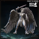 Guordmadra the Valkyrie  | BeaMini Print to Order Miniatures