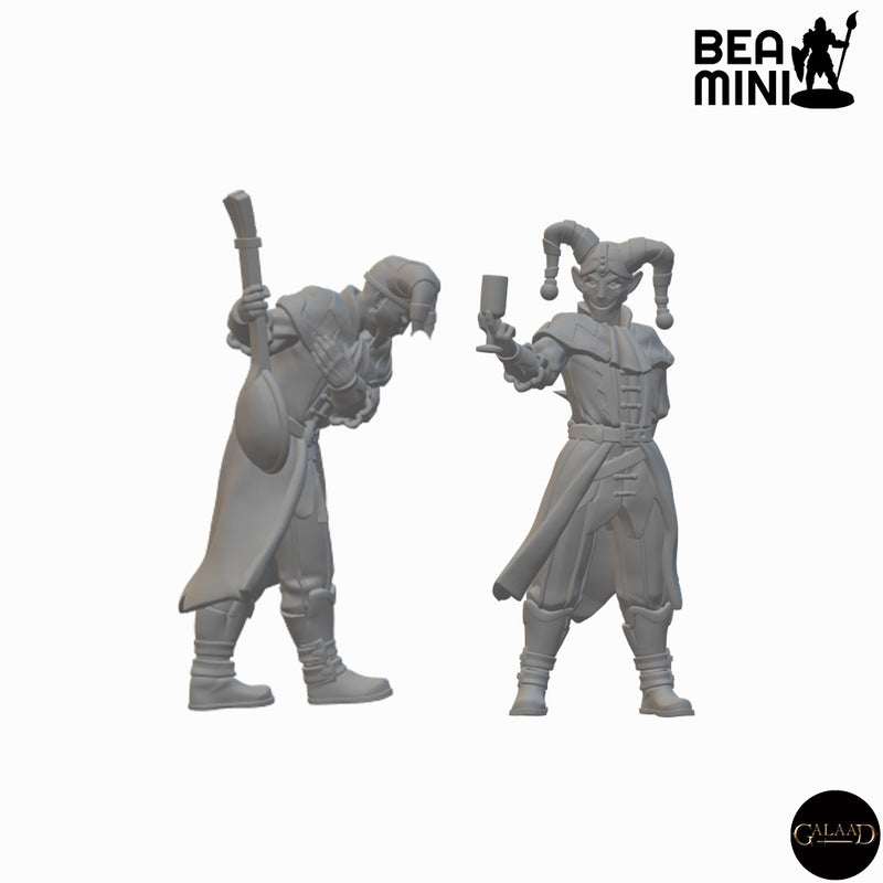 Jesters | BeaMini Unpainted RPG Miniatures