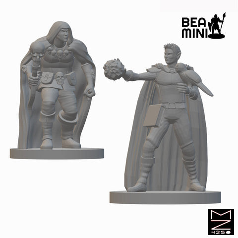 Elf Warlocks (wave 2) | BeaMini Unpainted RPG Miniatures