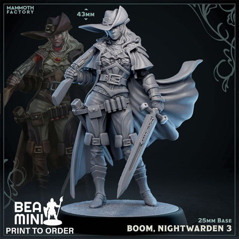 Night Warden 3 | BeaMini Print to Order Miniatures