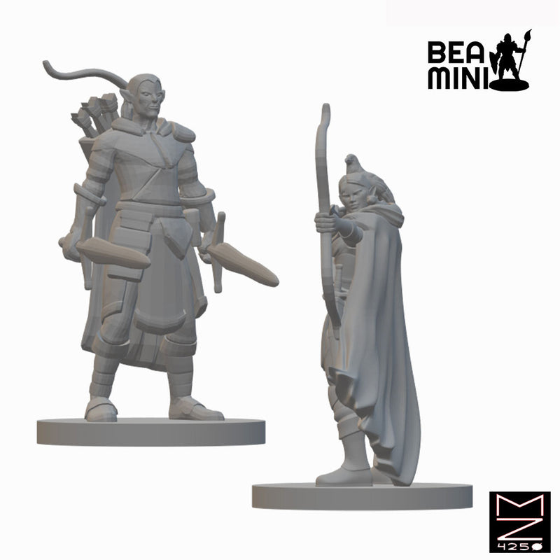 Elf Ranger (wave 3) | BeaMini Unpainted RPG Miniatures