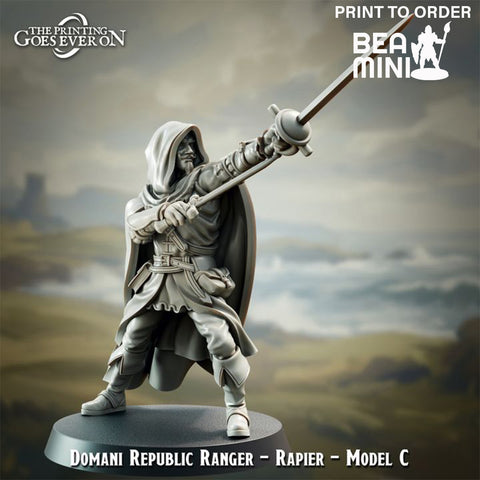 Domani Republic Ranger - C | BeaMini Print to Order Miniatures