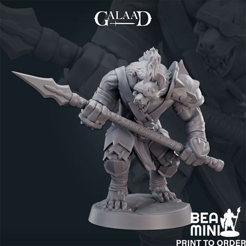 Big Gnoll 02 | BeaMini Print to Order Miniatures