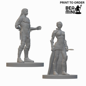 Elf Rogue | BeaMini Unpainted RPG Miniatures
