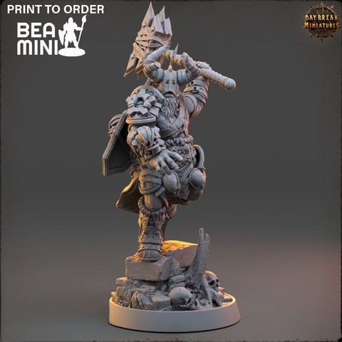 Preontz - Chaos Warrior | BeaMini Print to Order Miniatures