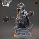 Shaakt - Chaos Warrior | BeaMini Print to Order Miniatures