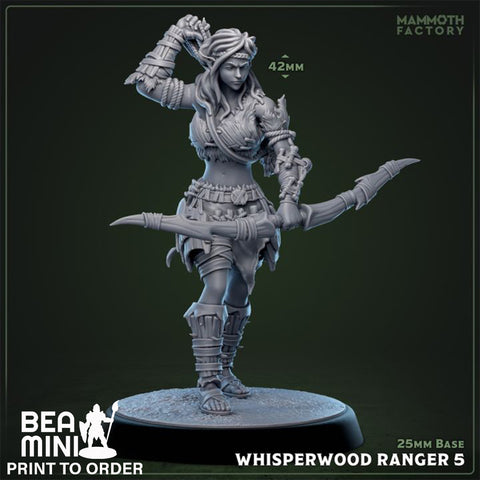 Whisperwood Ranger 5 | BeaMini Print to Order Miniatures