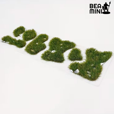 Bea Mini Basing Tufts -  Large Size Summer Green with Pebbles