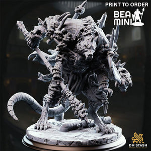 The Rat King - Königsratte | BeaMini Print to Order Miniatures
