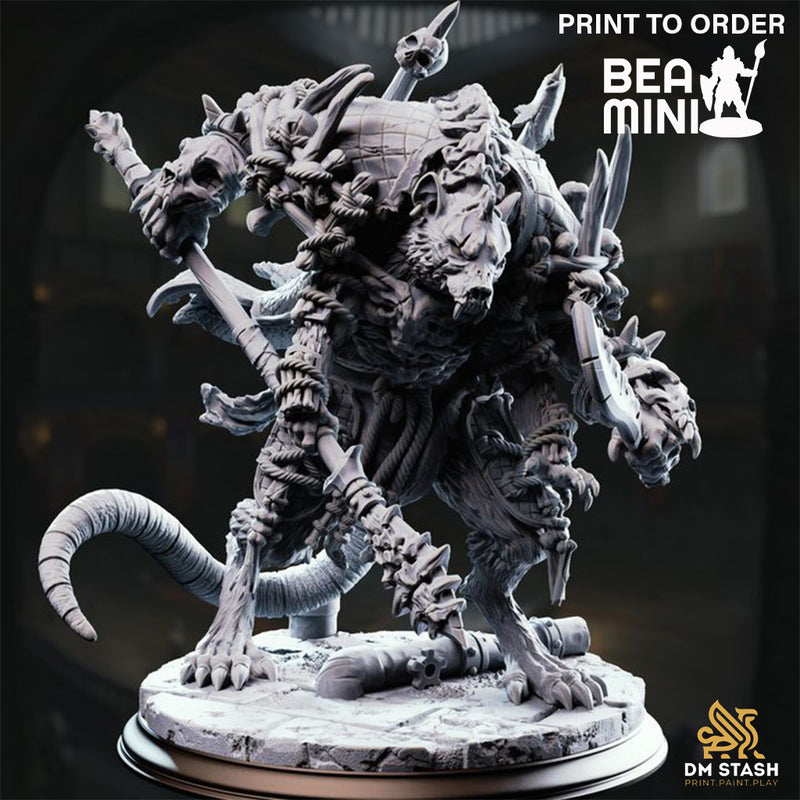 The Rat King - Königsratte | BeaMini Print to Order Miniatures