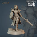Female Fighter 2 | BeaMini Print to Order Miniatures